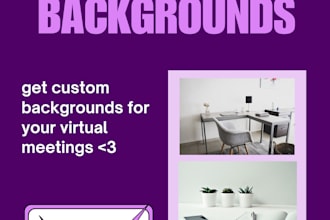 create virtual meetings backgrounds