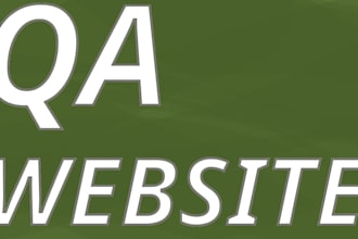 test and review your website QA