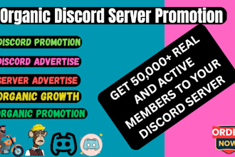 advertise, grow and promote your discord server to get real members
