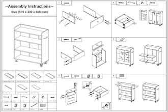 create assembly instructions for your furniture product