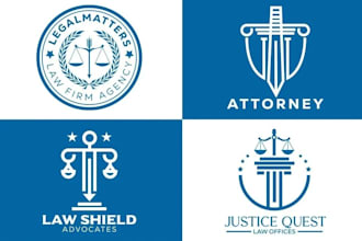 design modern legal, attorney and law firm logo
