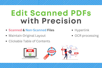 convert scanned PDF files to editable