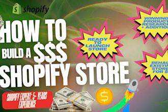 manage shopify store, do product research and optimization