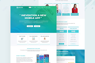 build a unique responsive one page website