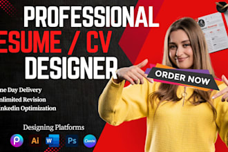 create a modern and professional resume or CV