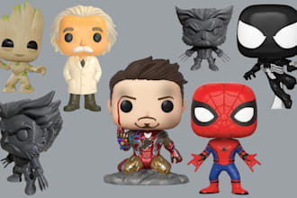 do 3d funkopop, mini poptoy, deadpool, marvel, dc fnaf funko pop, funko pop art