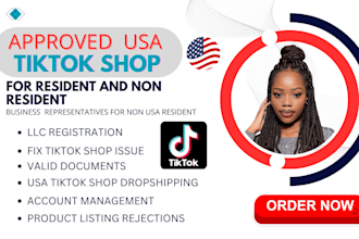 set up non USA tiktok shop with monetization, ebay, and amazon dropshipping