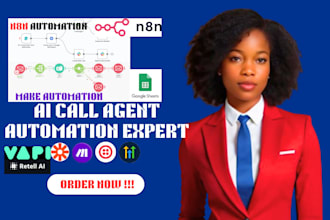 setup make com vapi ai call agent twilio zapier ghl automation google sheet data