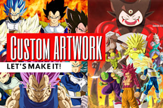 create any amazing artwork you want inspired by dragon ball