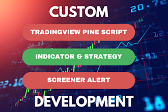 develop custom indicator strategy screener alert in tradingview pine script