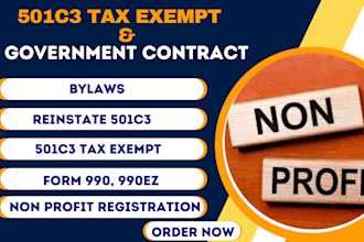 do non profit registration, reinstate 501c3 form 990, 1023ez, bylaws