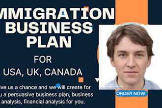 write USA immigration business plan for eb2 nlw, e2, l1 visa