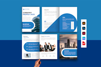 design business brochure, company profile, annual report, proposal, booklet