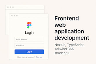 build responsive frontend with next js typescript tailwind and shadcn UI