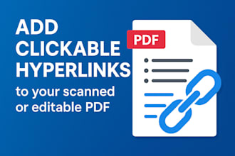 add clickable hyperlinks to your scanned or editable PDF
