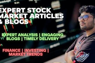 write insightful stock market blogs and articles
