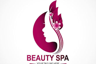do fashion, beauty, cosmetic spa hair salon logo