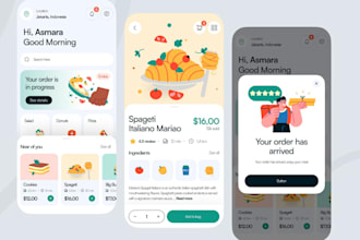 develop food delivery app, restaurant website or grocery delivery app