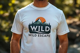 design premium t shirts and merchandise graphics for your brand