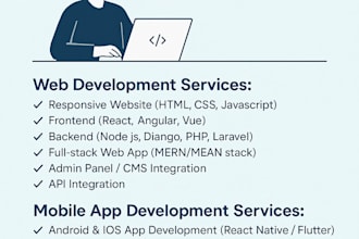 develop responsive websites, mobile apps