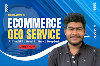 do ecommerce GEO services for shopify, wordpress