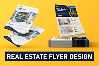 design custom real estate flyer and business flyer