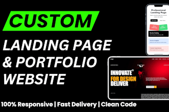 design a landing page or portfolio that turns visitors into clients