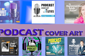 design a professional podcast cover art