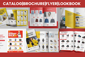 design product catalog, sell sheet, lookbook, catalogue, magazine, white paper