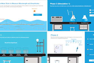 create interactive HTML5 lab simulations for k12 science, physics, biology, chem