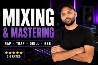 mix and master your rap, trap and drill song