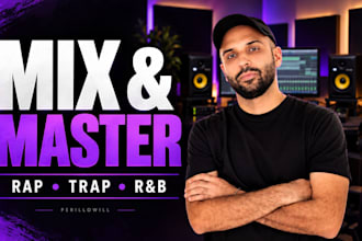 professionally mix and master your rap, hip hop, rnb, trap song