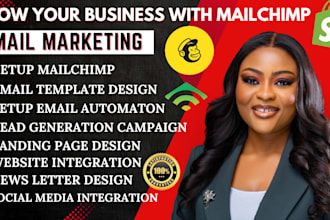 do mailchimp template design, word press, email marketing automation