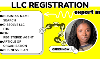 provide llc registration us llc ein amend llc dissolve llc