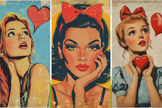 draw retro comic book nsfw vintage, vintage comic illustration, pop art