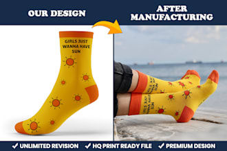design custom and unique socks for you