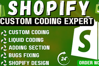 do shopify custom coding shopify bugs fix theme development