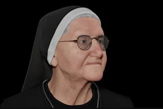model, rig quality 3d characters and sculpt any 3d models,3d printing in blender