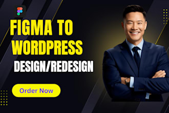 convert figma to into a responsive wordpress website or figma to elementor
