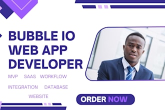 build bubble io saas ai app, bubble mvp, website developer