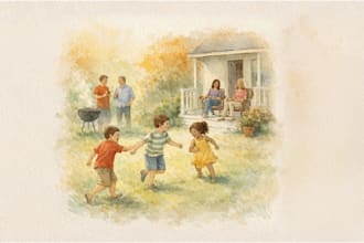 create watercolor kids illustrations book