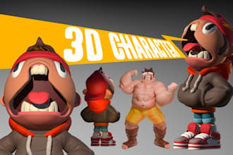 create 3d character models and sculpting