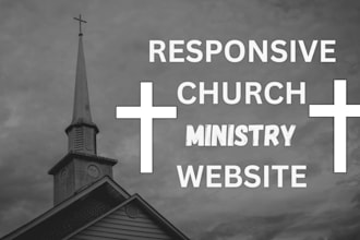 design or redesign your author church ministry podcast and donation website