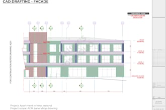 do PDF to cad, scan to cad, shop drawings, facade shop drawings