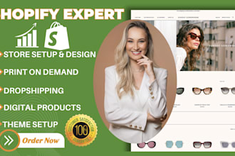 build shopify dropshipping store shopify website design shopify store design pod