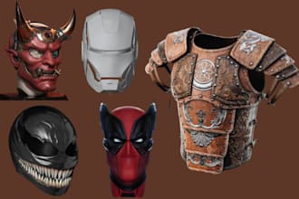 sculpt 3d cosplay model 3d armor 3d weapon wearable cosplay prop knight helmet