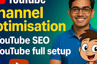 professional youtube channel design with logo banner and intro
