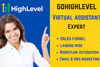 be gohighlevel virtual assistant, clone ghl website, workflow automation sales