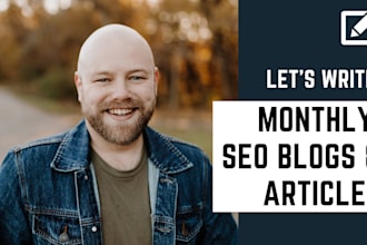 4 SEO blog posts per month with original, human content