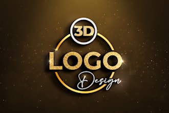 do custom luxury 3d business logo design